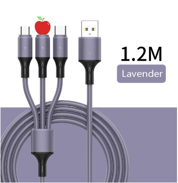 Multi-Connector USB Cable – 3-in-1 Charging Solution