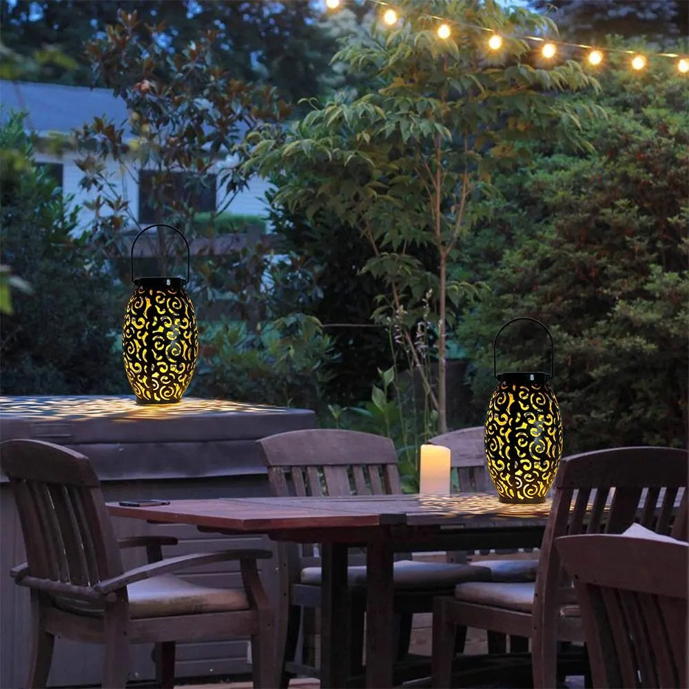 Decorative Solar Lantern for Gardens with Artistic Design