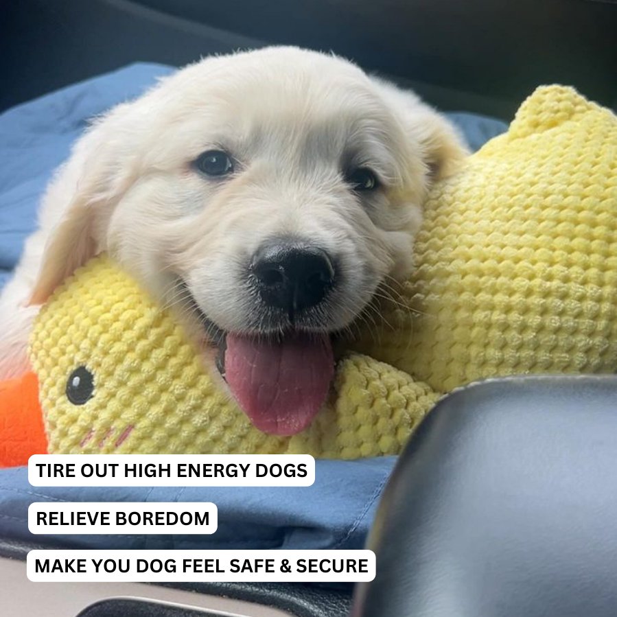 Plush Comfort Toy for Dogs - Calming Duck Design to Reduce Anxiety
