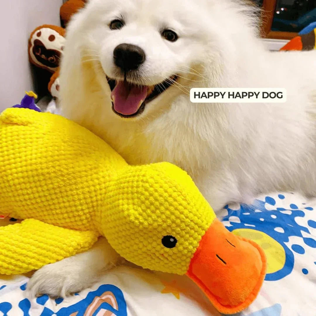 Plush Comfort Toy for Dogs - Calming Duck Design to Reduce Anxiety