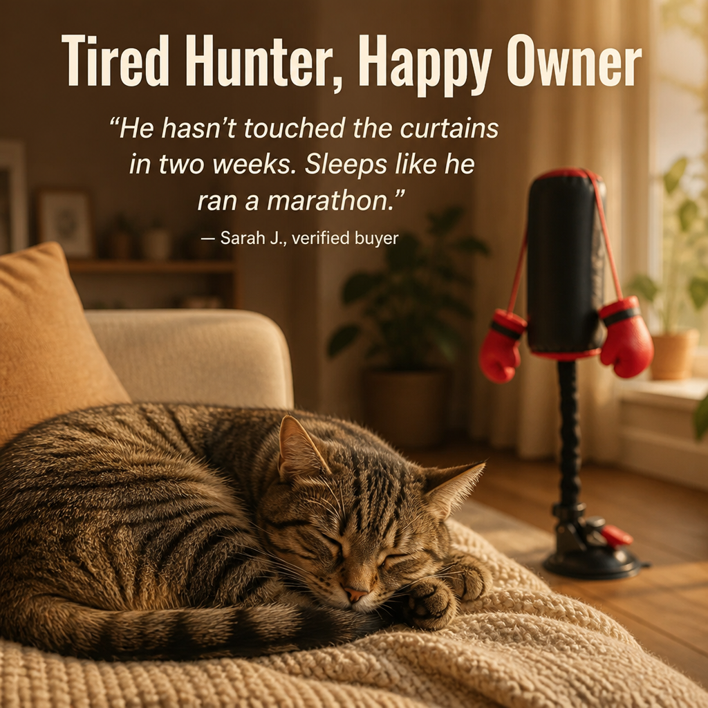 Spring-Loaded Cat Toy for Indoor Play - Fun Energy Burner