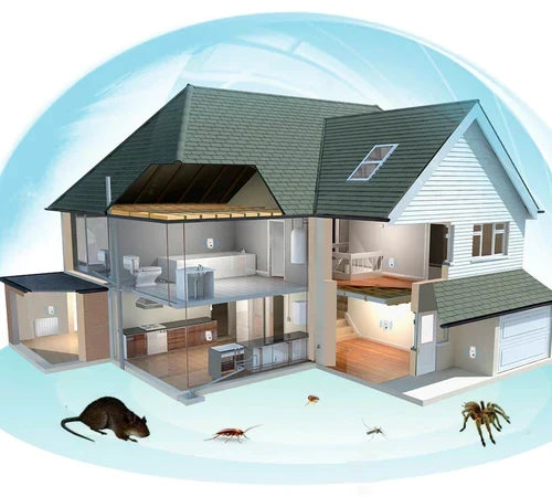 Plug-in Ultrasonic Pest Repeller for Rodents and Insects - 40 m², Safe for Pets