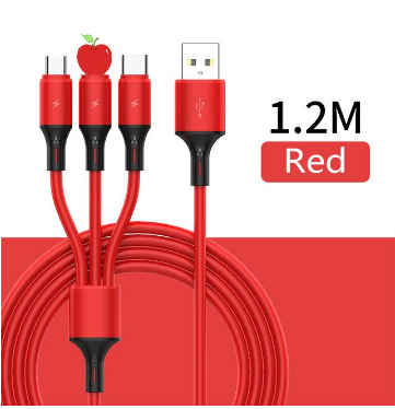 Multi-Connector USB Cable – 3-in-1 Charging Solution