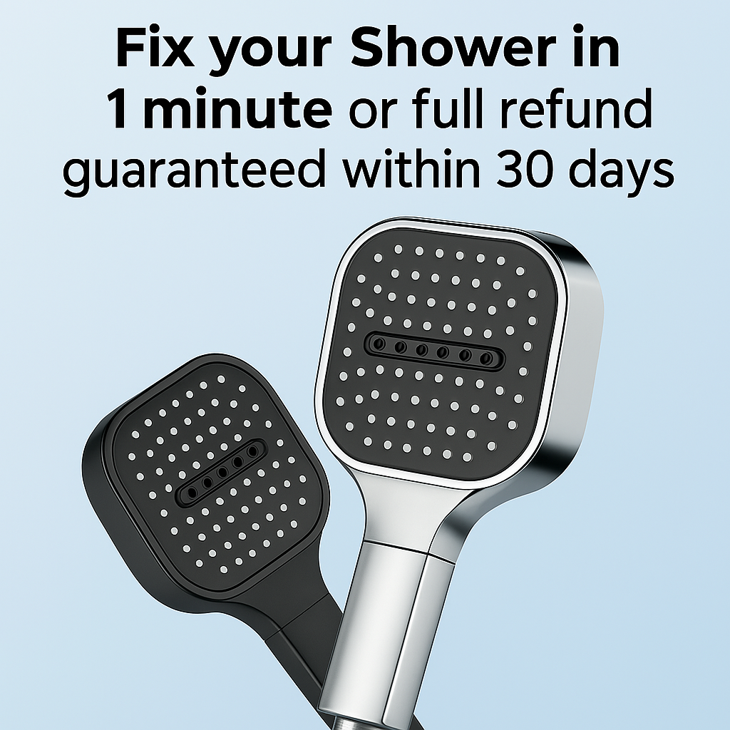 Filtered Shower Head with High Pressure | Hard Water Softener & Purifier