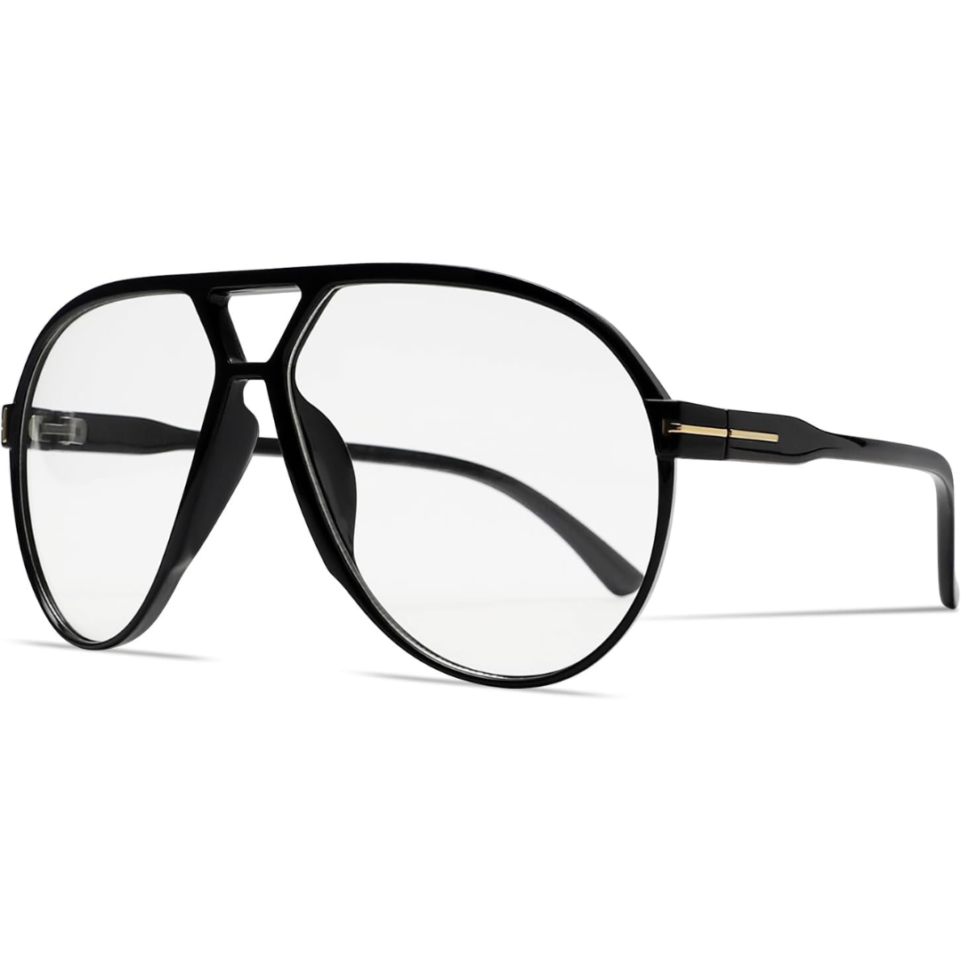Retro Oversized Sunglasses – UV400 Protection Aviator Style