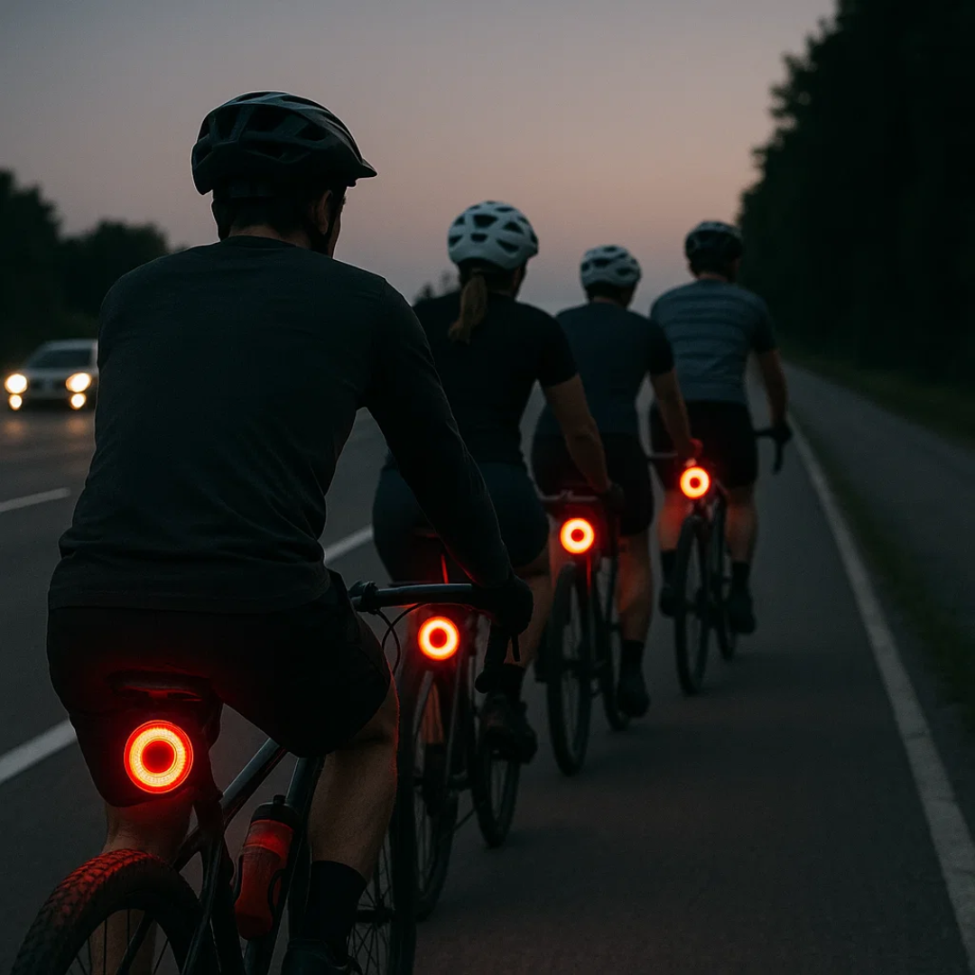 Smart Bicycle Tail Light with 6 Modes & Rechargeable Battery