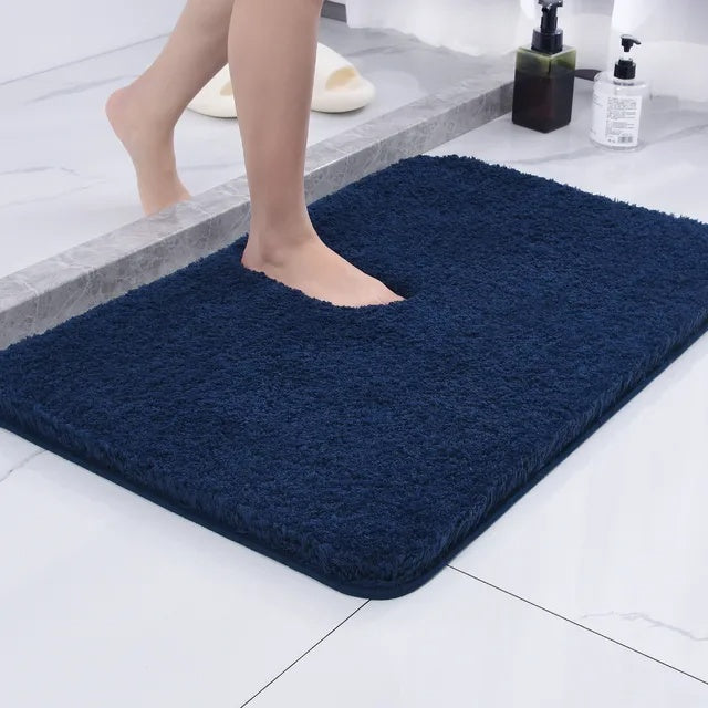 Non-Slip Plush Bath Mat | Ultra-Absorbent Shower Rug | Washable Comfort