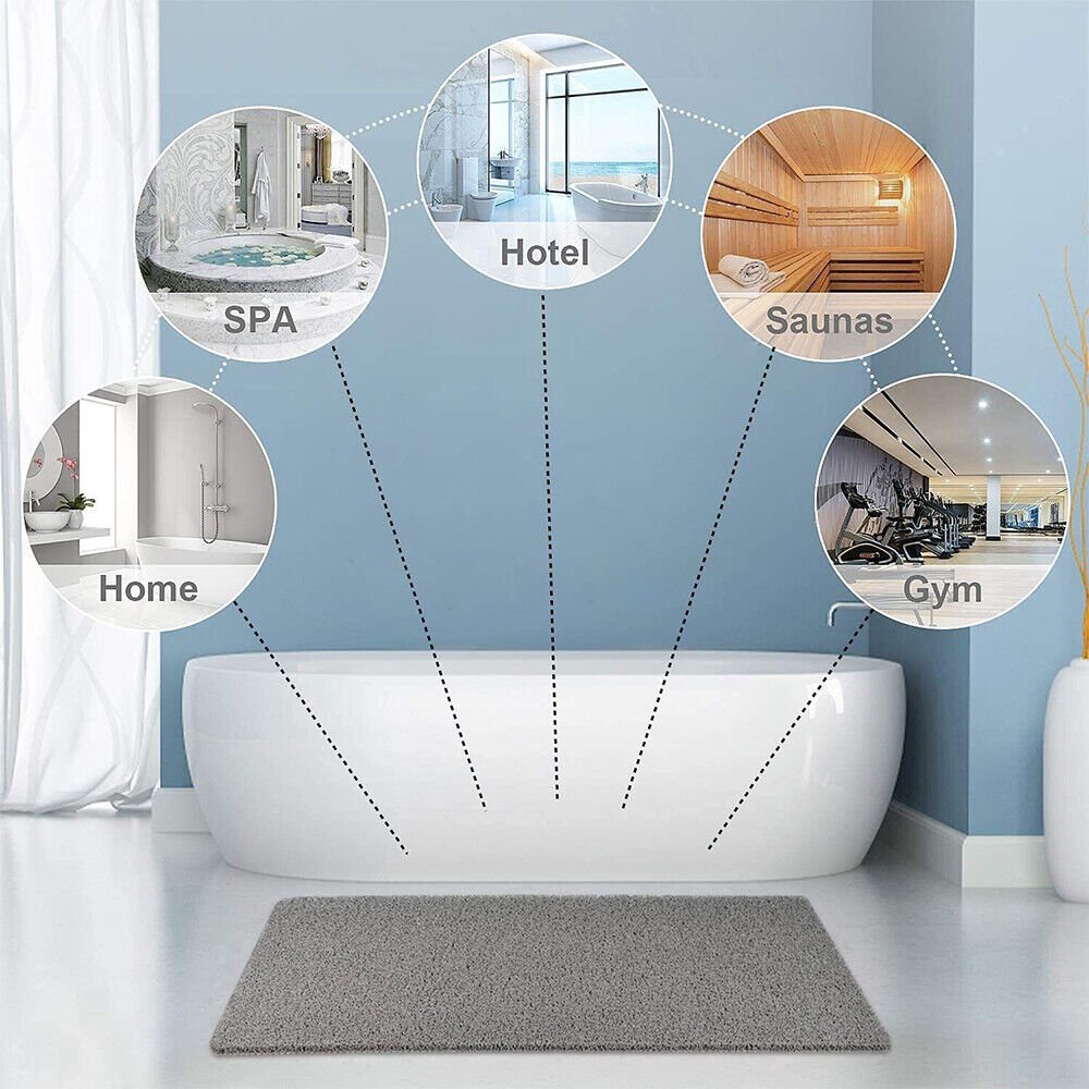 Non-Slip Bath Mat | Safe Shower Mat for Bathroom & Bathtub