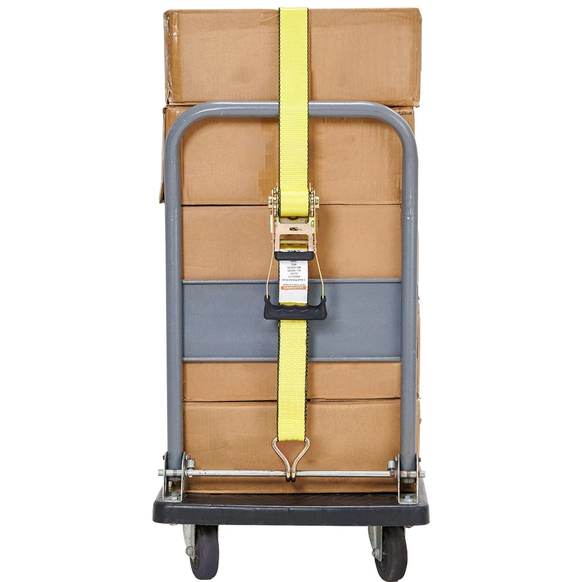 Heavy Duty Ratchet Straps - 4 Pack, 2" x 15', 5000 lbs Capacity with Double J Hook