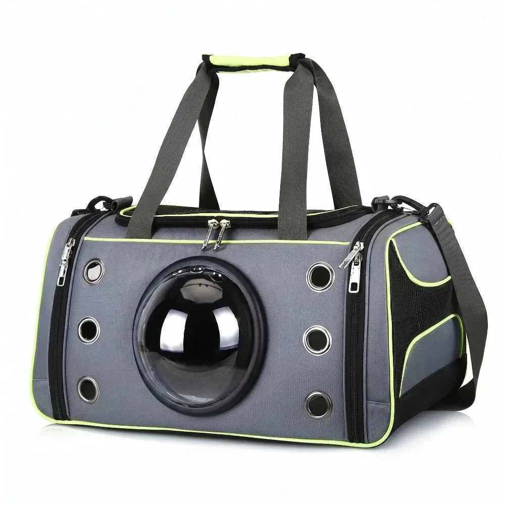 Pet Travel Bag with Transparent Viewing Panel for Cats
