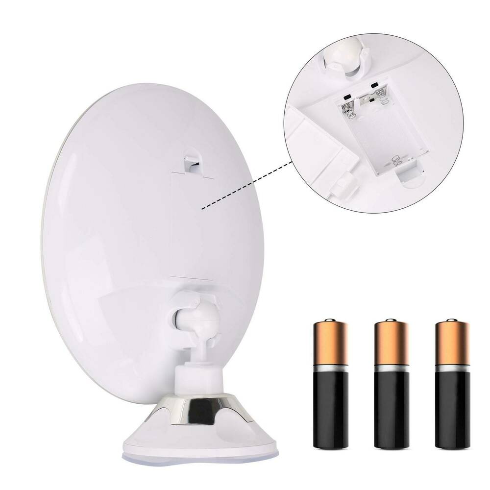 BrightView 10x Magnifying Makeup Mirror with LED Lighting