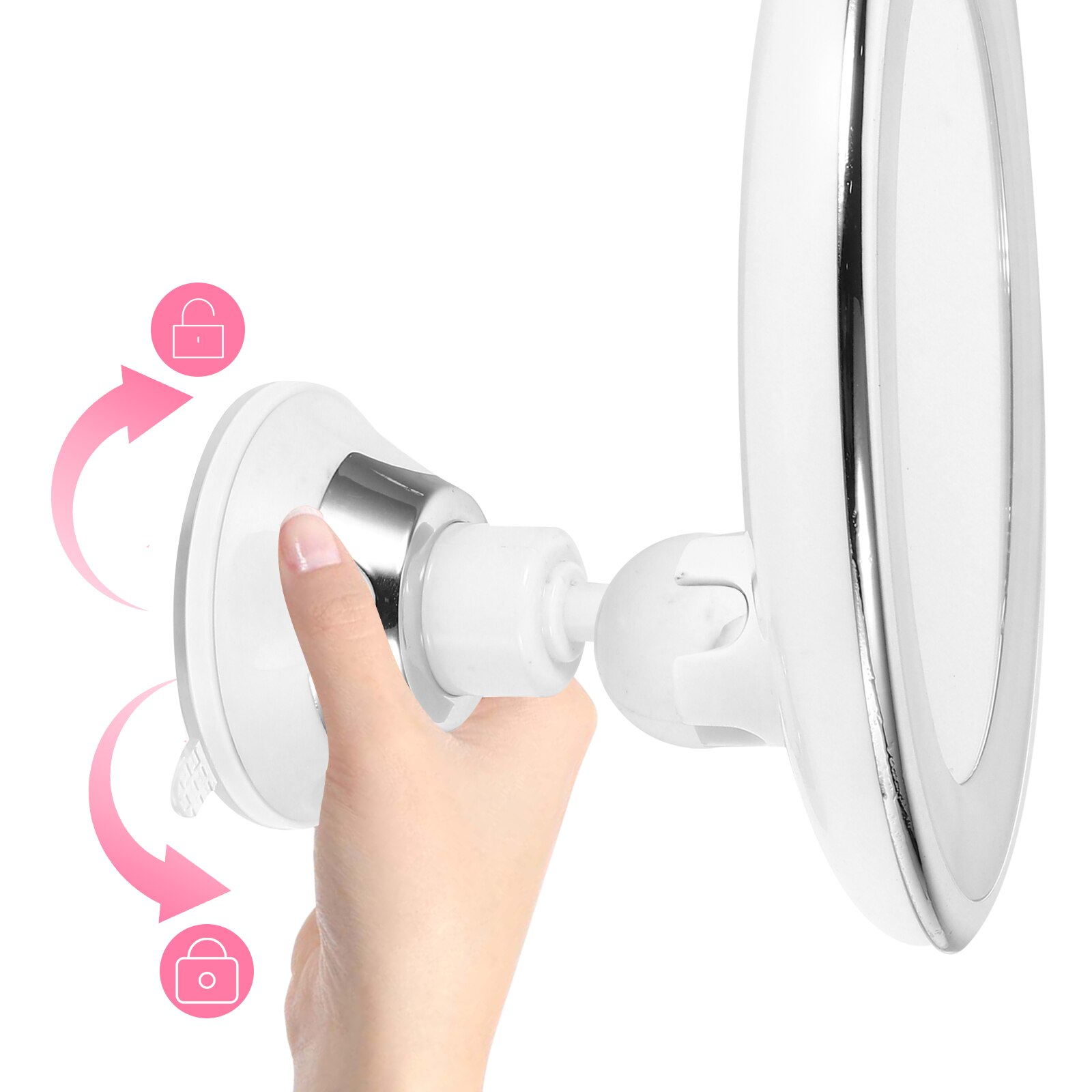 Illuminated Magnifying Makeup Mirror with 10x Zoom