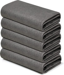 Set of 5 Scratch-Free Microfiber Cloths for Cleaning Surfaces