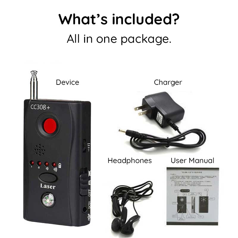 Portable Insect Detector – Hidden Camera and Microphone Locator for Rentals, Hotels, and Private Areas