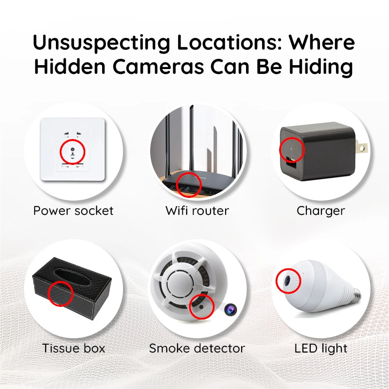 Portable Insect Detector – Hidden Camera and Microphone Locator for Rentals, Hotels, and Private Areas
