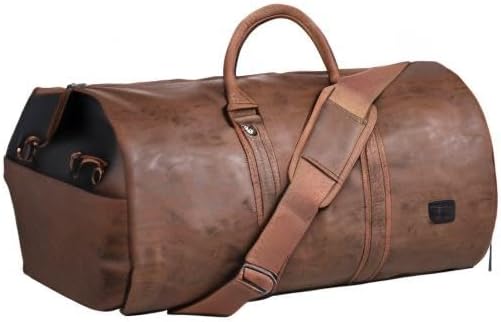 Weekender Suit Duffel and Carry-On Bag – Convertible PU Leather