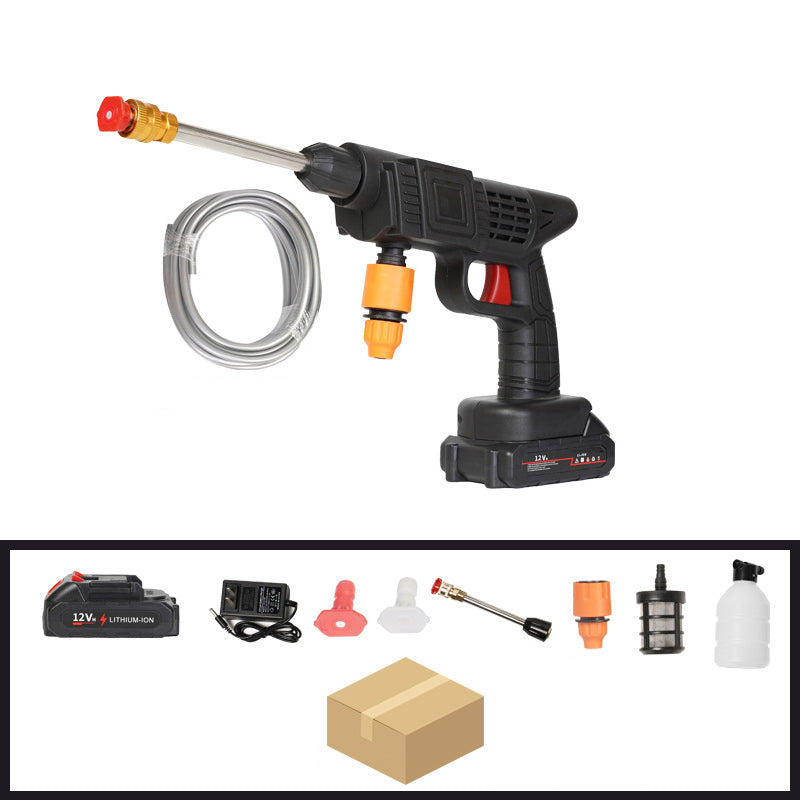 Compact Cordless High-Pressure Washer with Dual Nozzles