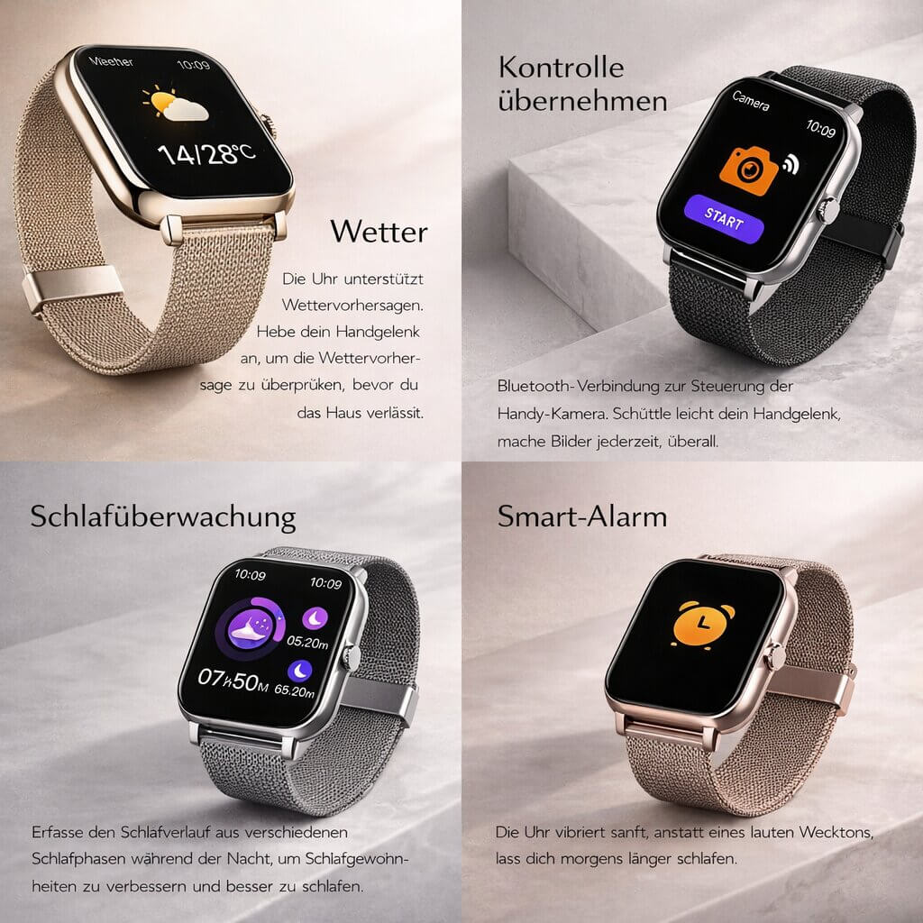 All-in-One Fitness Smartwatch for Everyday Wellness