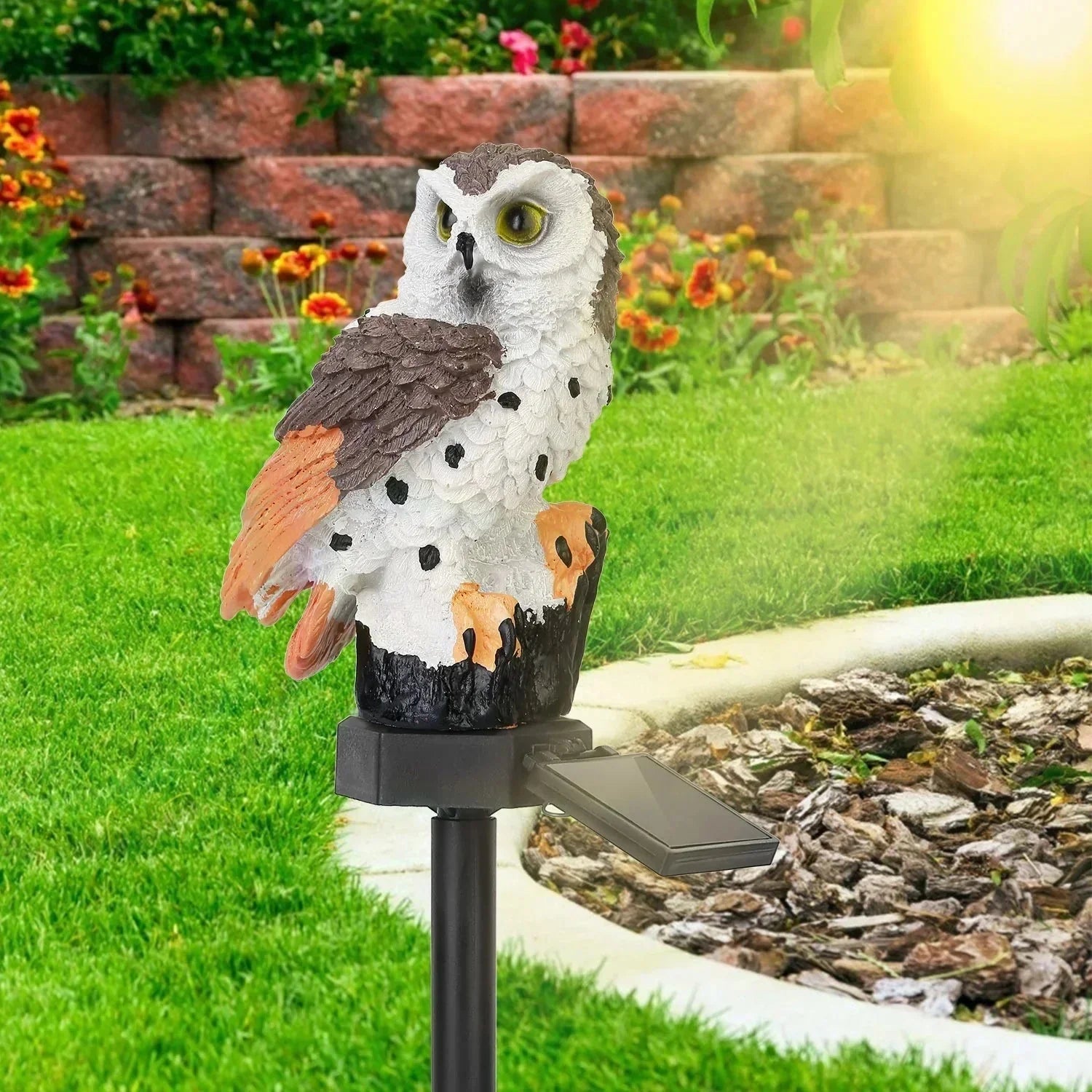 LED Garden and Terrace Owl Solar Light Decoration