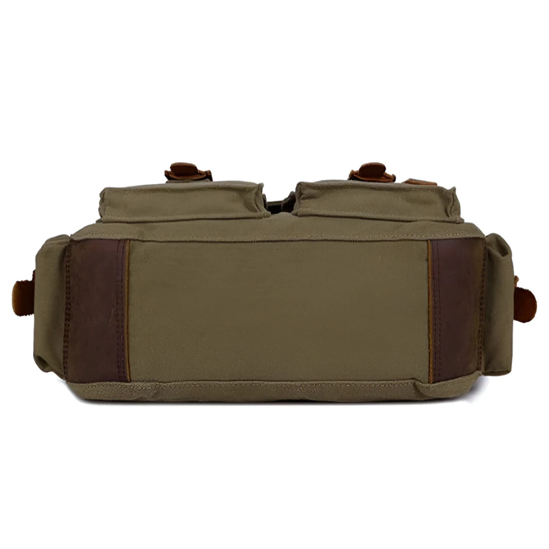 Canvas Crossbody Bag for Men - Vintage Messenger and Commuter Sling