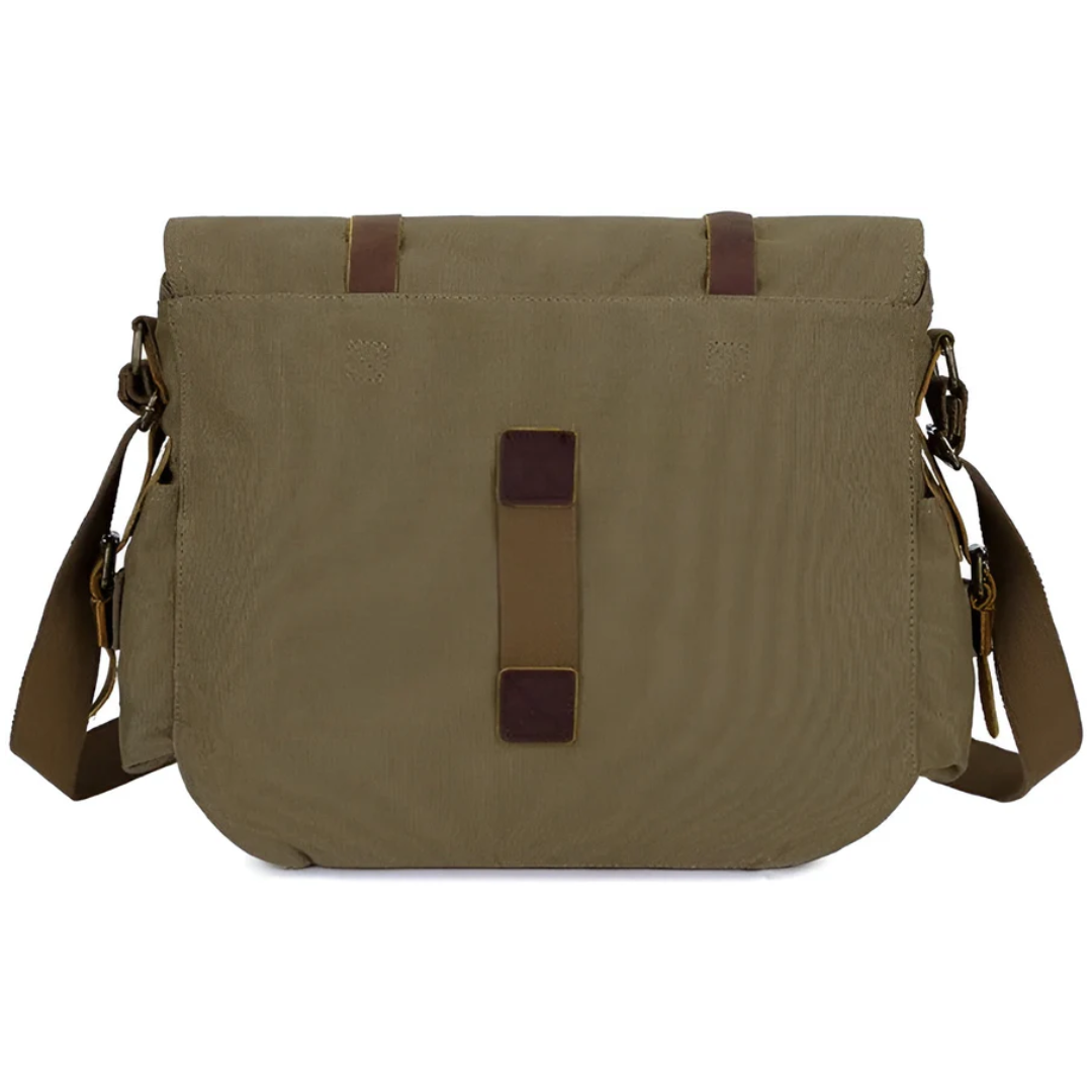 Canvas Crossbody Bag for Men - Vintage Messenger and Commuter Sling