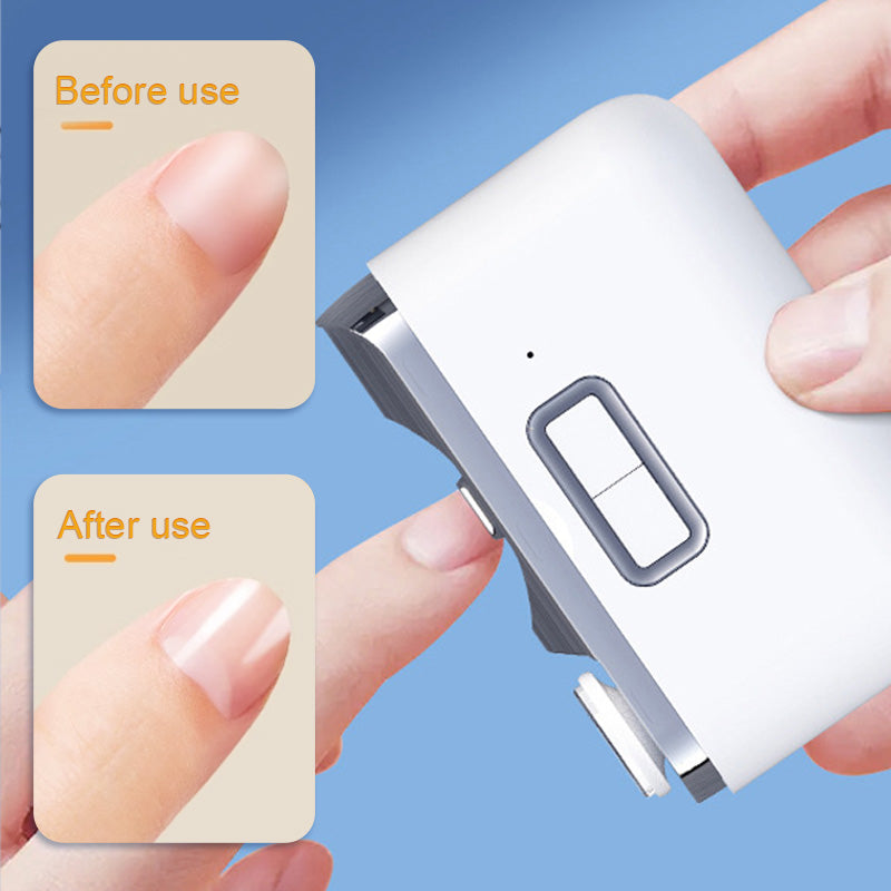 LED Light Electric Nail Trimmer with Dual Speed Options