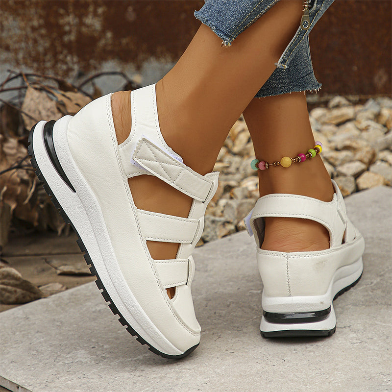 Velcro Closure Platform Sandal Sneakers