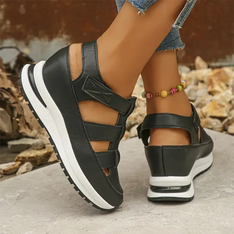 Velcro Closure Platform Sandal Sneakers