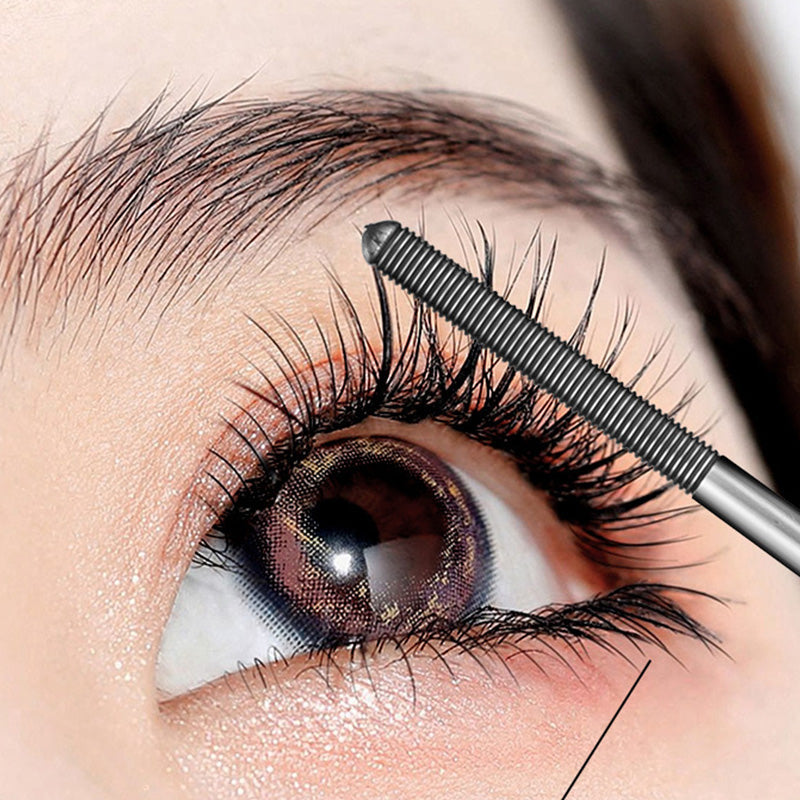 Waterproof 3D Curling Fiber Mascara – Metal Brush for Volume & Lift