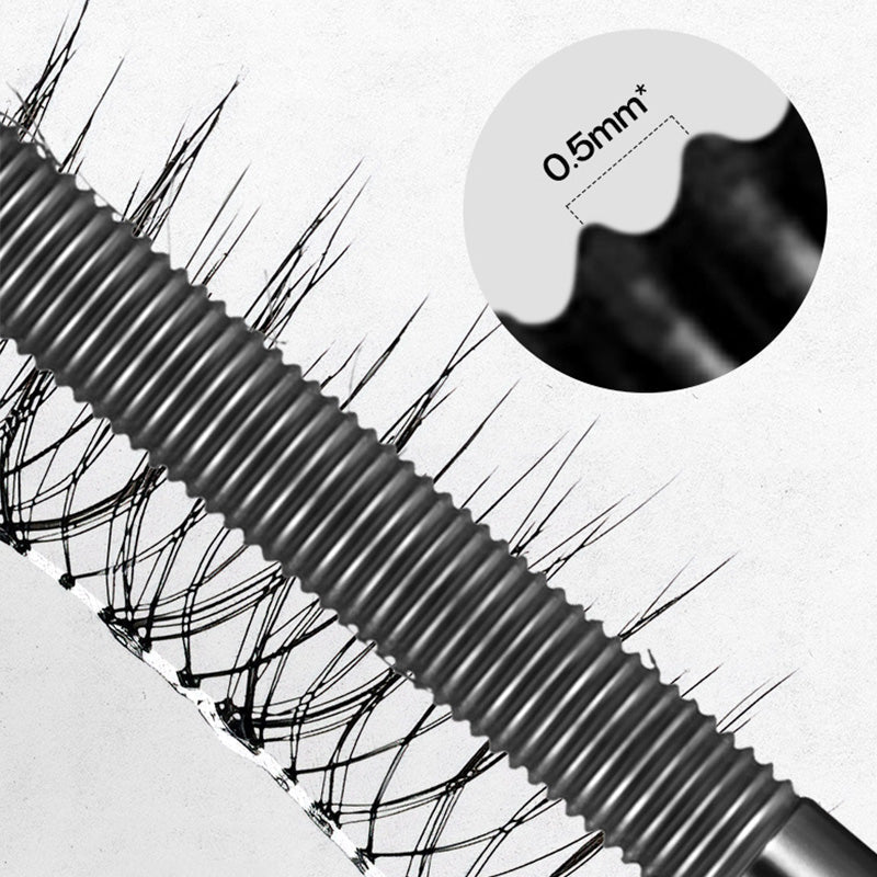 Waterproof 3D Curling Fiber Mascara – Metal Brush for Volume & Lift