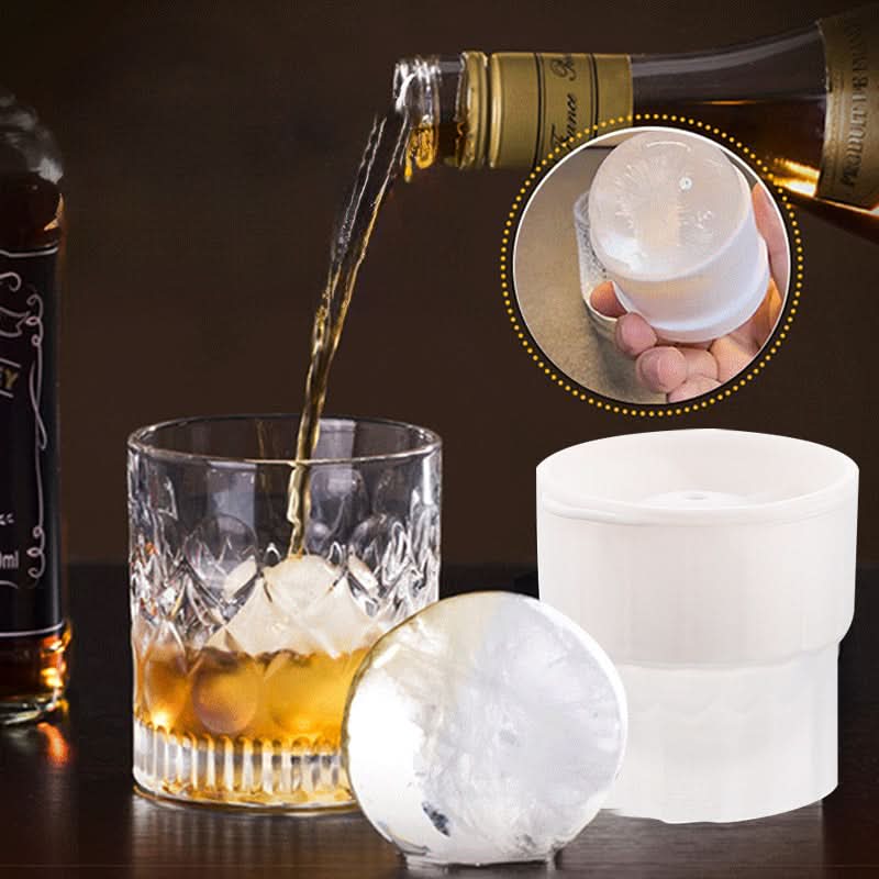 Round Silicone Ice Sphere Mold 6 cm – Perfect for Whiskey and Cocktails