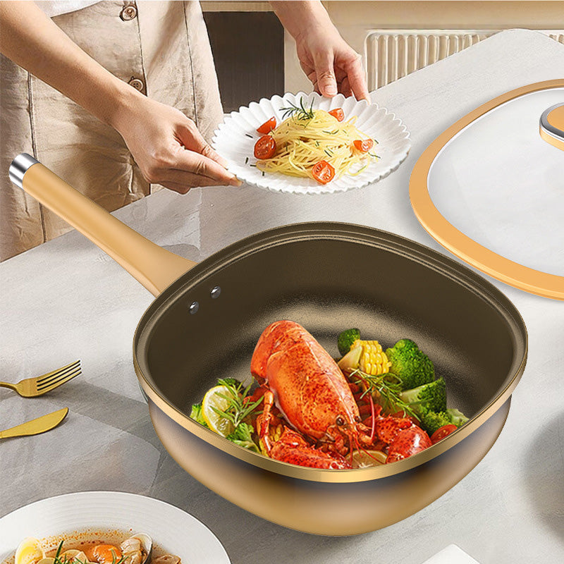 Non-Stick Frying Pan with Titanium Coating for Oil-Free Cooking