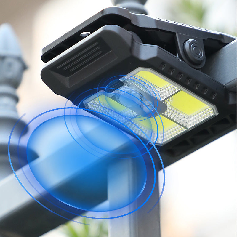 Motion Sensor Solar Clip Light with USB-C Charging