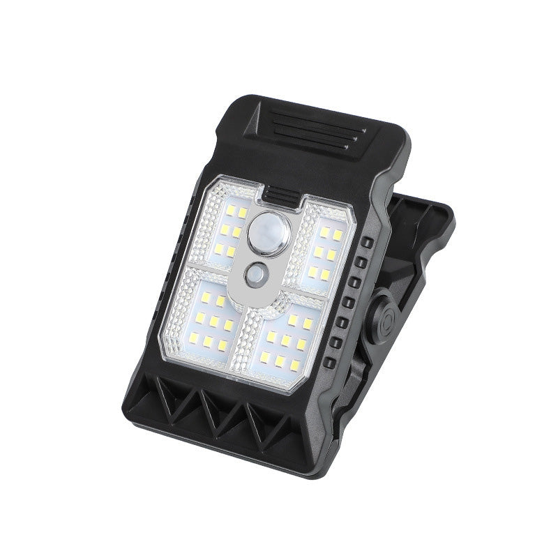 Motion Sensor Solar Clip Light with USB-C Charging