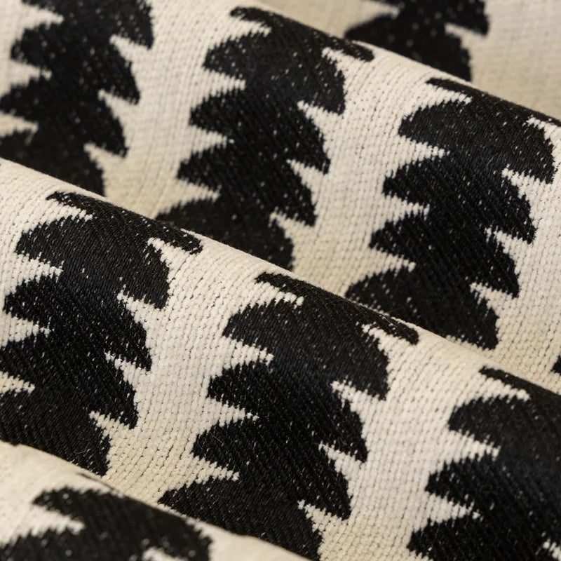 Non-Slip Sofa Cover in Striped Cotton Blend Fabric