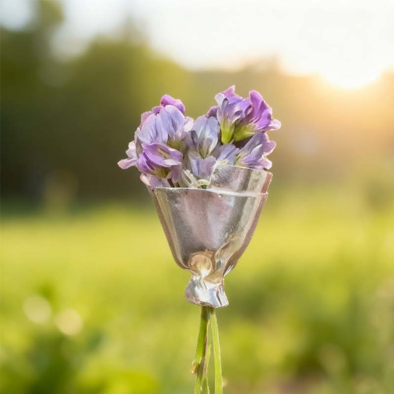 Mini Bouquet Holder Flower Brooch for Fresh Blooms