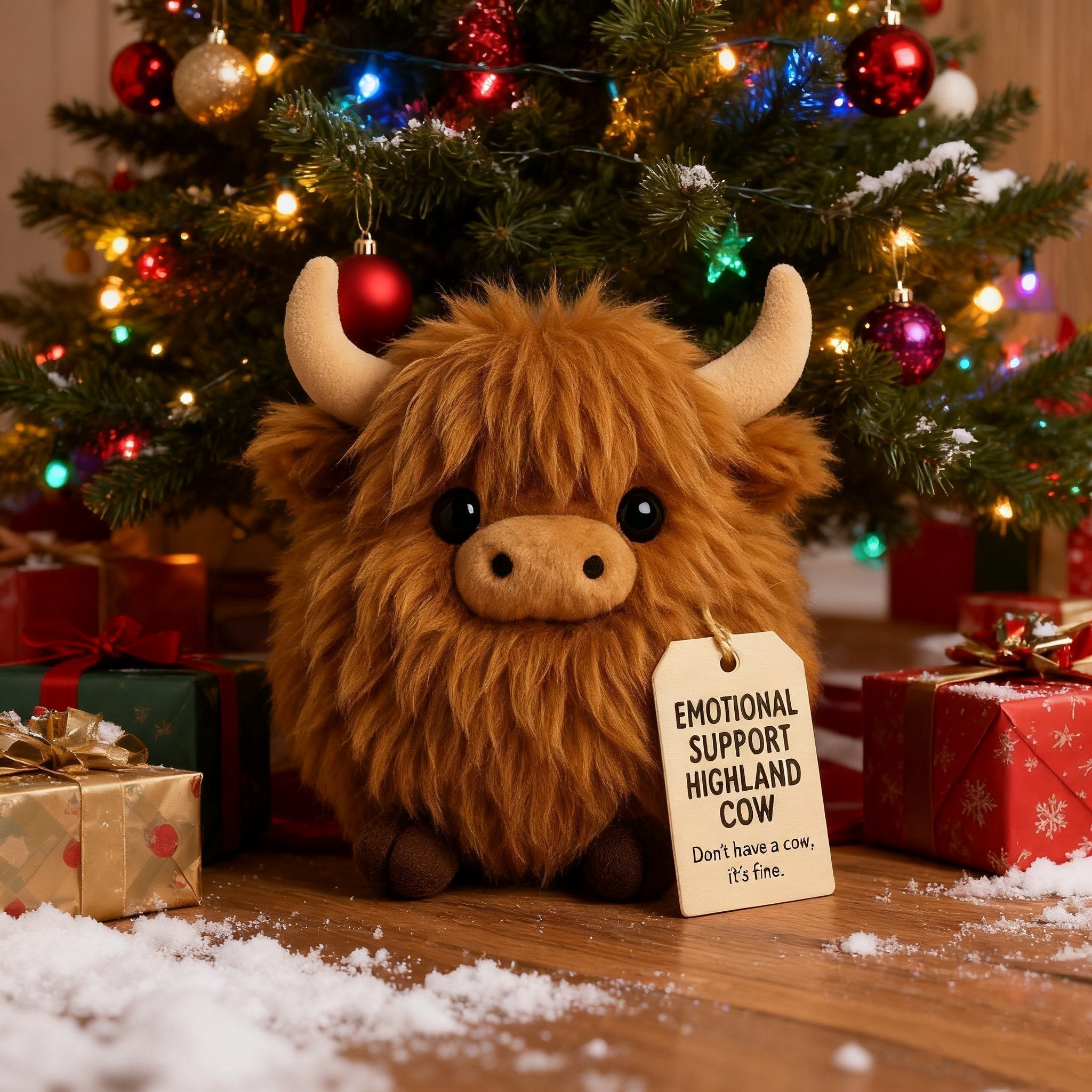Soft Highland Cow Plush Toy – Comfort Companion
