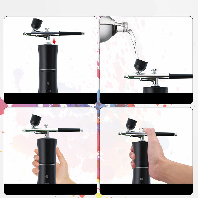 Precision Nozzle Airbrush Gun – Wireless Design