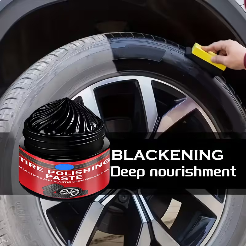 Deep Black Tire Care Paste with UV Protection