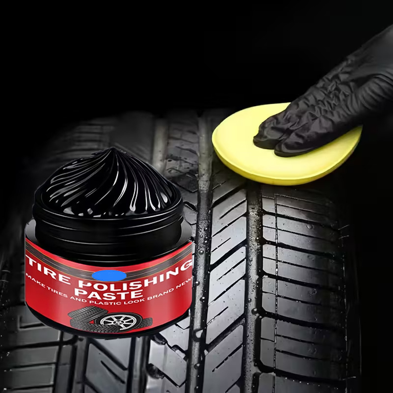 Deep Black Tire Care Paste with UV Protection
