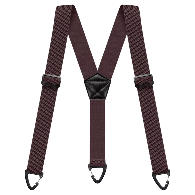 Adjustable X-Back and Y-Shape Hook Clip Suspenders for Men