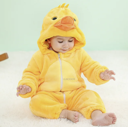Cozy Critter Fleece Jumpsuit for Infants
