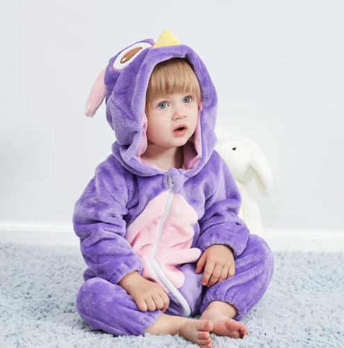 Cozy Critter Fleece Baby Jumpsuit