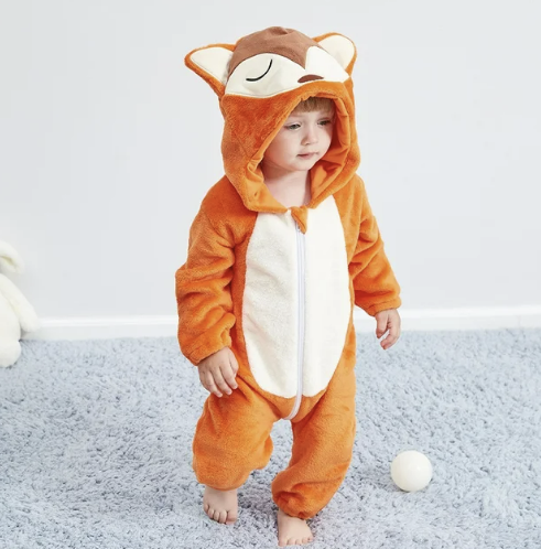 Cozy Critter Fleece Jumpsuit for Infants