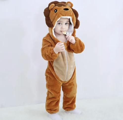 Cozy Critter Fleece Baby Jumpsuit