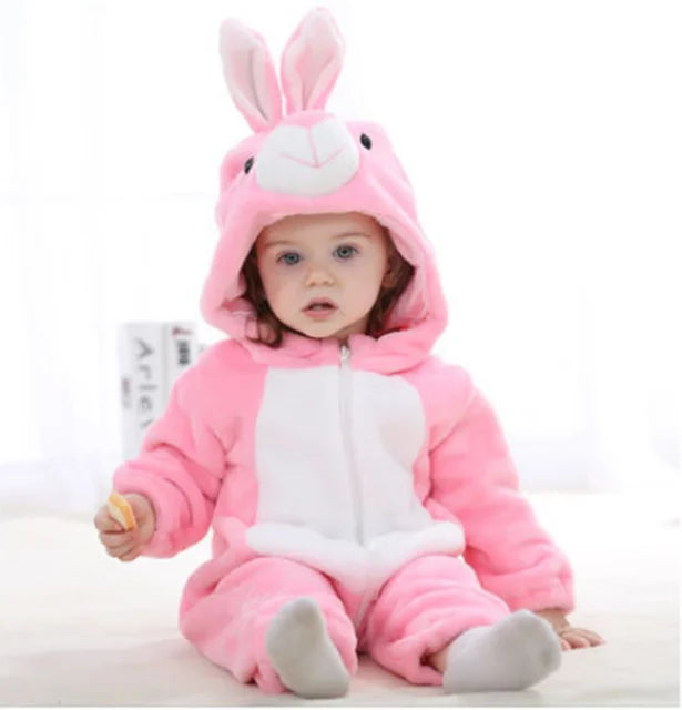 Cozy Critter Fleece Jumpsuit for Infants