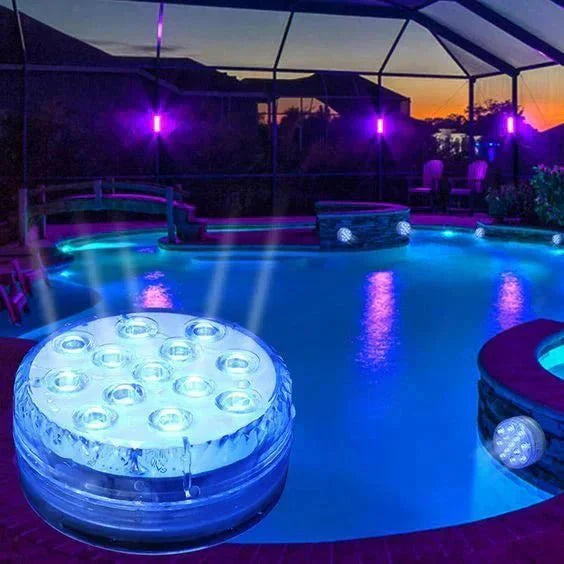 Remote-Controlled Waterproof Pool Lights – 13 LED Bulbs