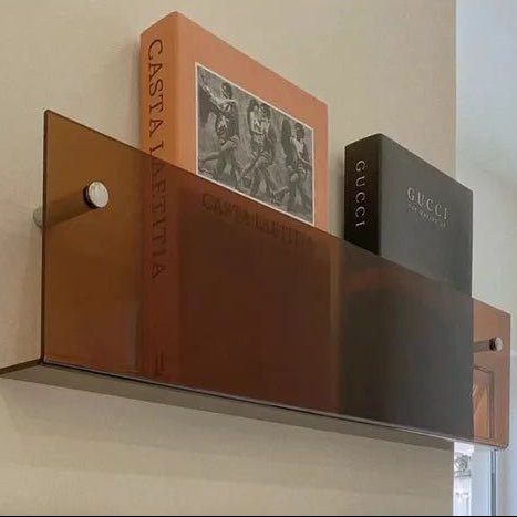 Magazine Holder Wall Shelf in Acrylic Material