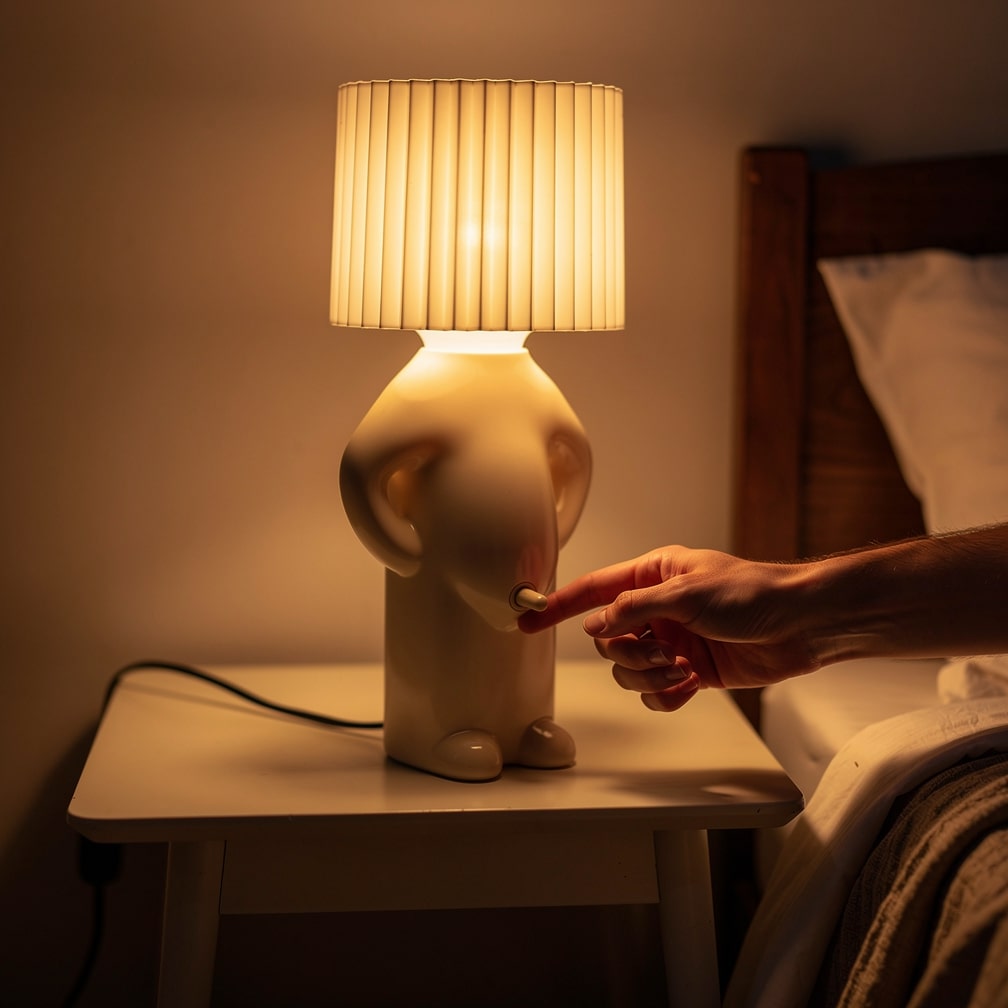 Charming LED Table Lamp | Playful Nightstand Illumination