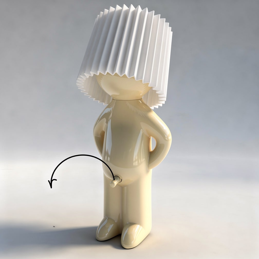Charming LED Table Lamp | Playful Nightstand Illumination